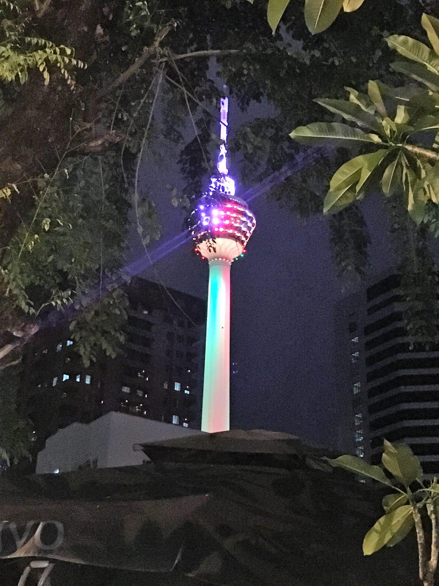 Menara KL Tower at night