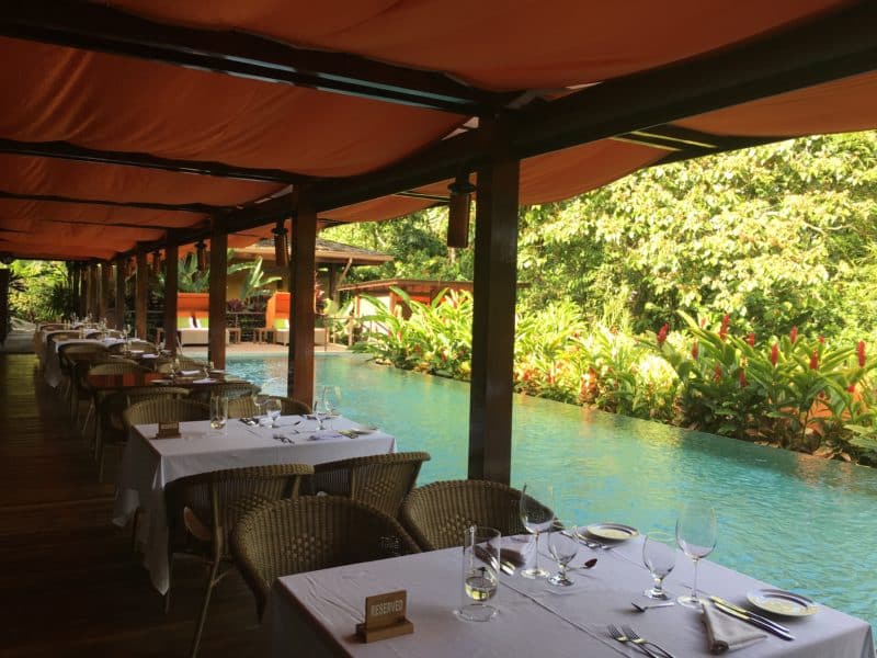 The super swish Nayara Resort Nayara , Arenal, Costa Rica The super swish Nayara Resort Ampr Loco set tables