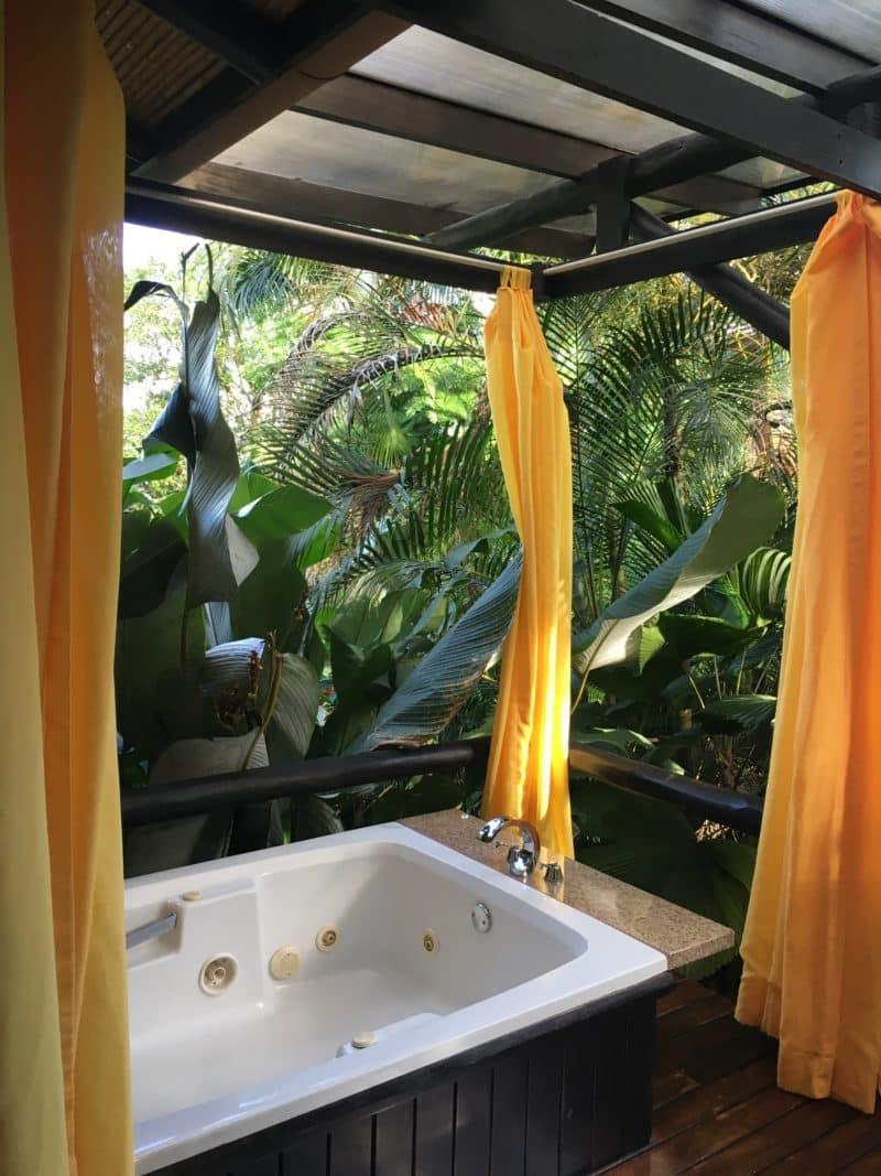 The super swish Nayara Resort Nayara , Arenal, Costa Rica The super swish Nayara Resort Jacuzzi on terrace