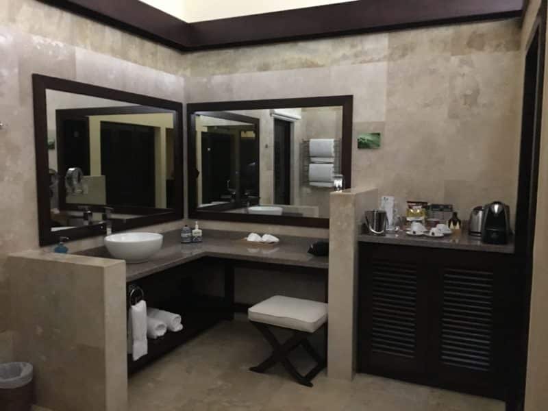 The super swish Nayara Resort Nayara , Arenal, Costa Rica The super swish Nayara Resort vanity area of villa 14