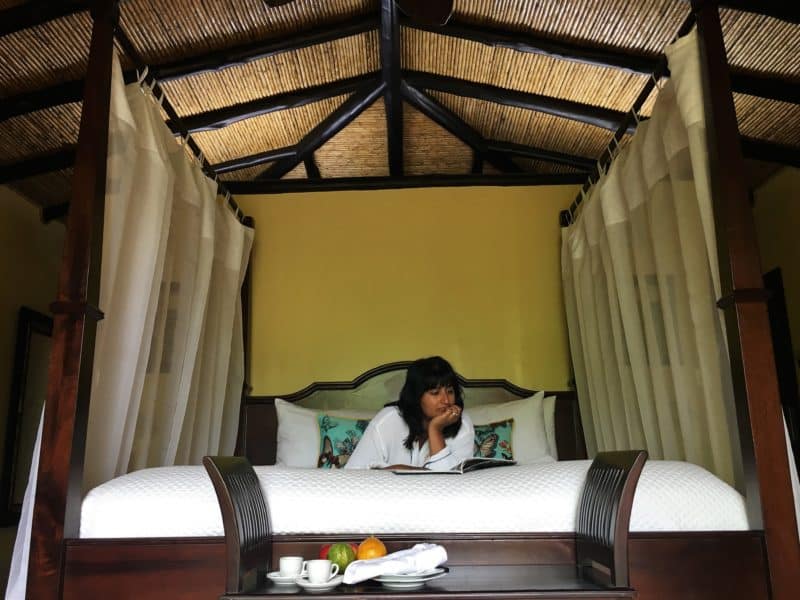 The super swish Nayara Resort Nayara , Arenal, Costa Rica The super swish Nayara Resort Bejal on bed