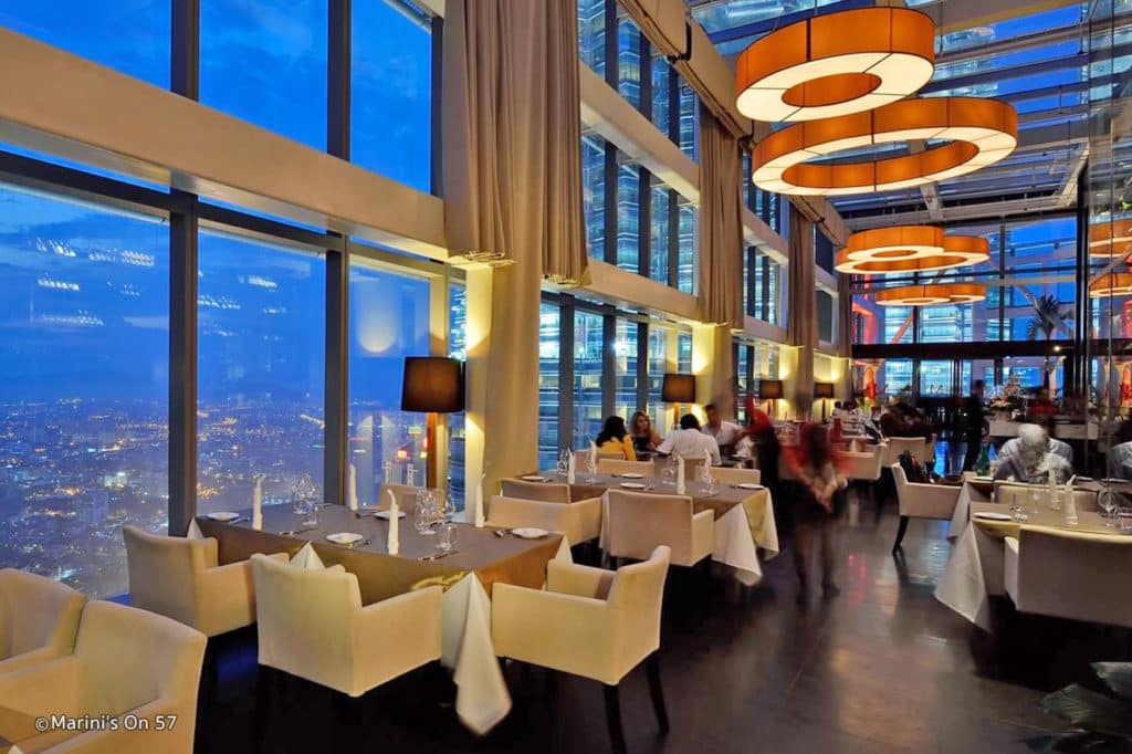 Marini's on 57 Kuala Lumpur Rooftop restauranr