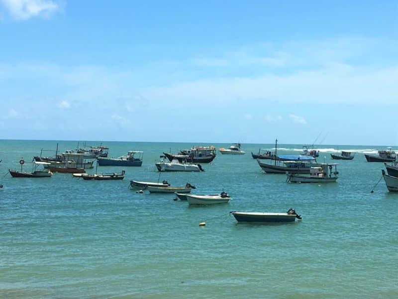 Dreamy fishing village relaxation at Praia do Forte, Brazil