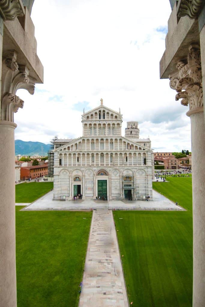 View of Pisa Cathedral from the Baptistry window