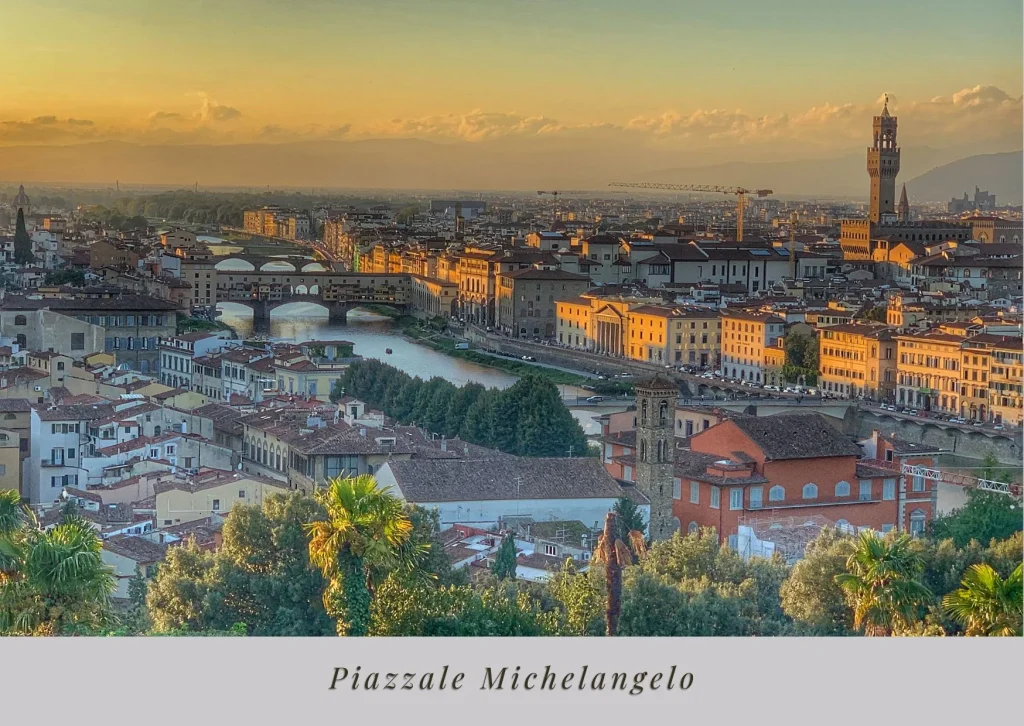 Postcard worthy views of Florence : Piazzale Michelangelo