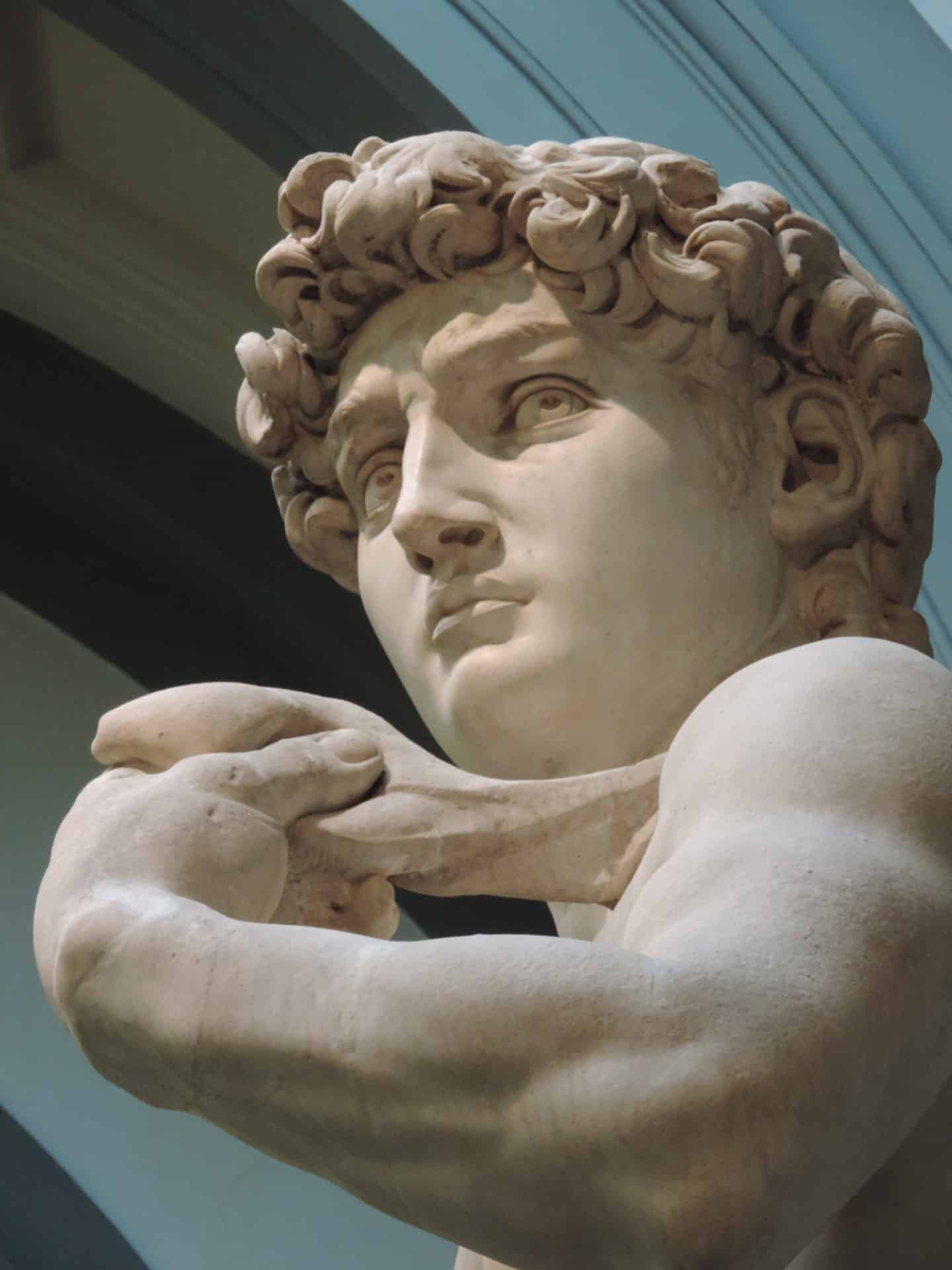 Florence for first-time visitors: The David at the Accademia close uo