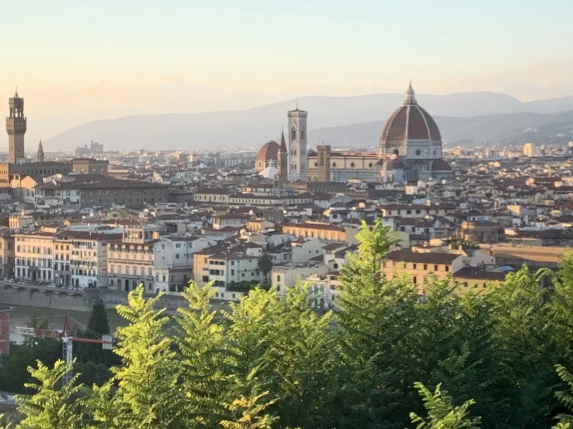 Postcard worthy views of Florence: Duomo fron Piazzale Michelangelo