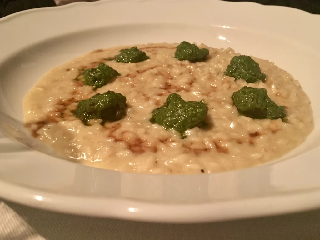 Mushroom and snail risotto at Locale Restaurant in Florence
