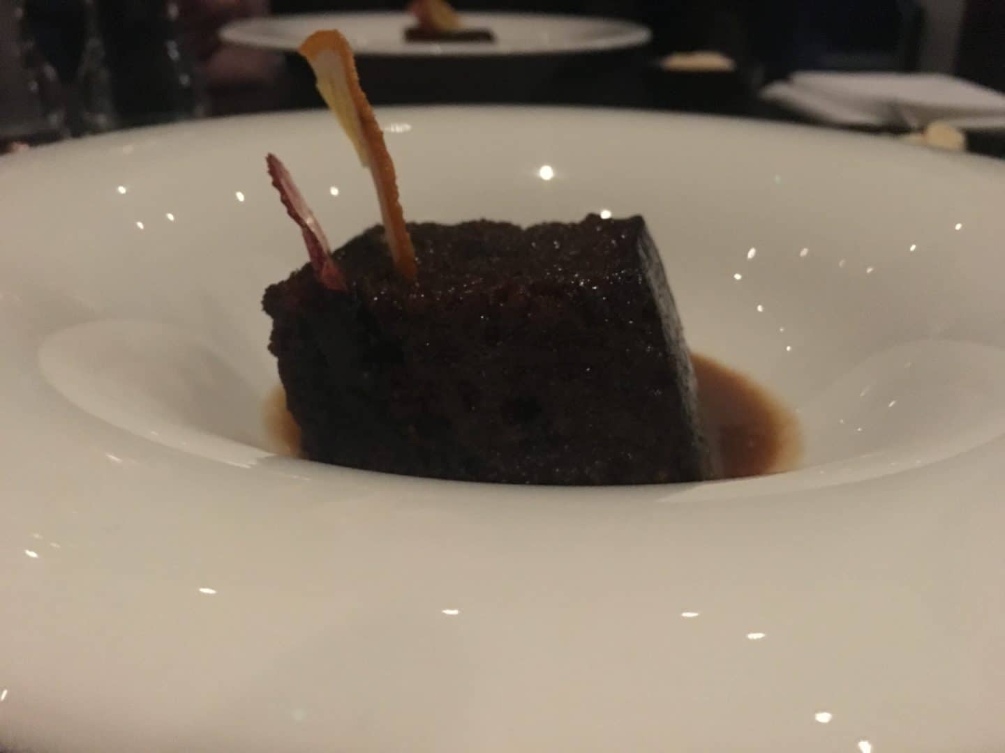 Fine fare at The Black Iron Resturant, Winstanley House dessert