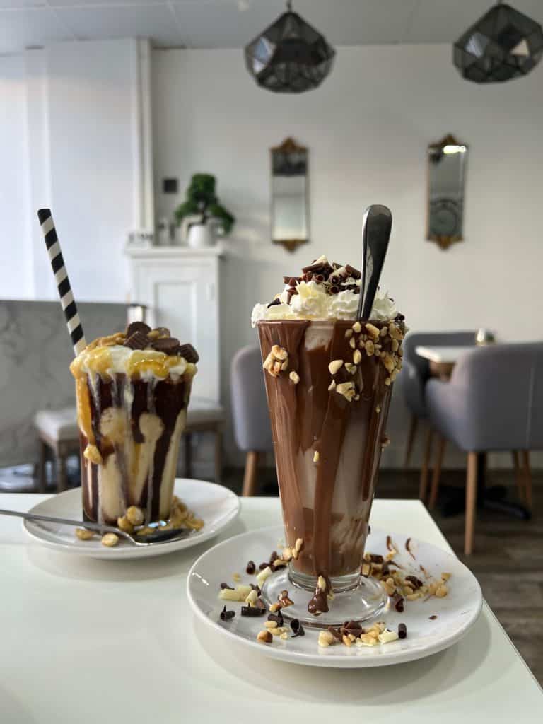 2 Chocolate and hazelnut sundaes at The Dessert Boutique, Leicester