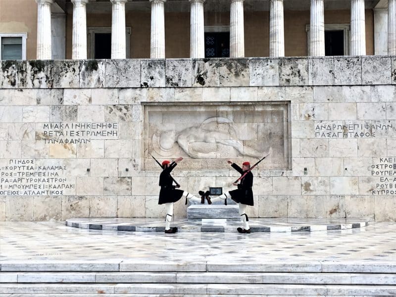 Changing of the Guards at The Parliament building 