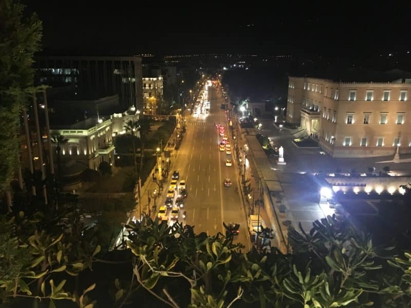 Roof Garden at the Grande Bretagne Hotel