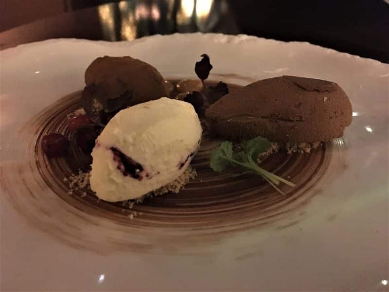 The Atrium restaurant dessert