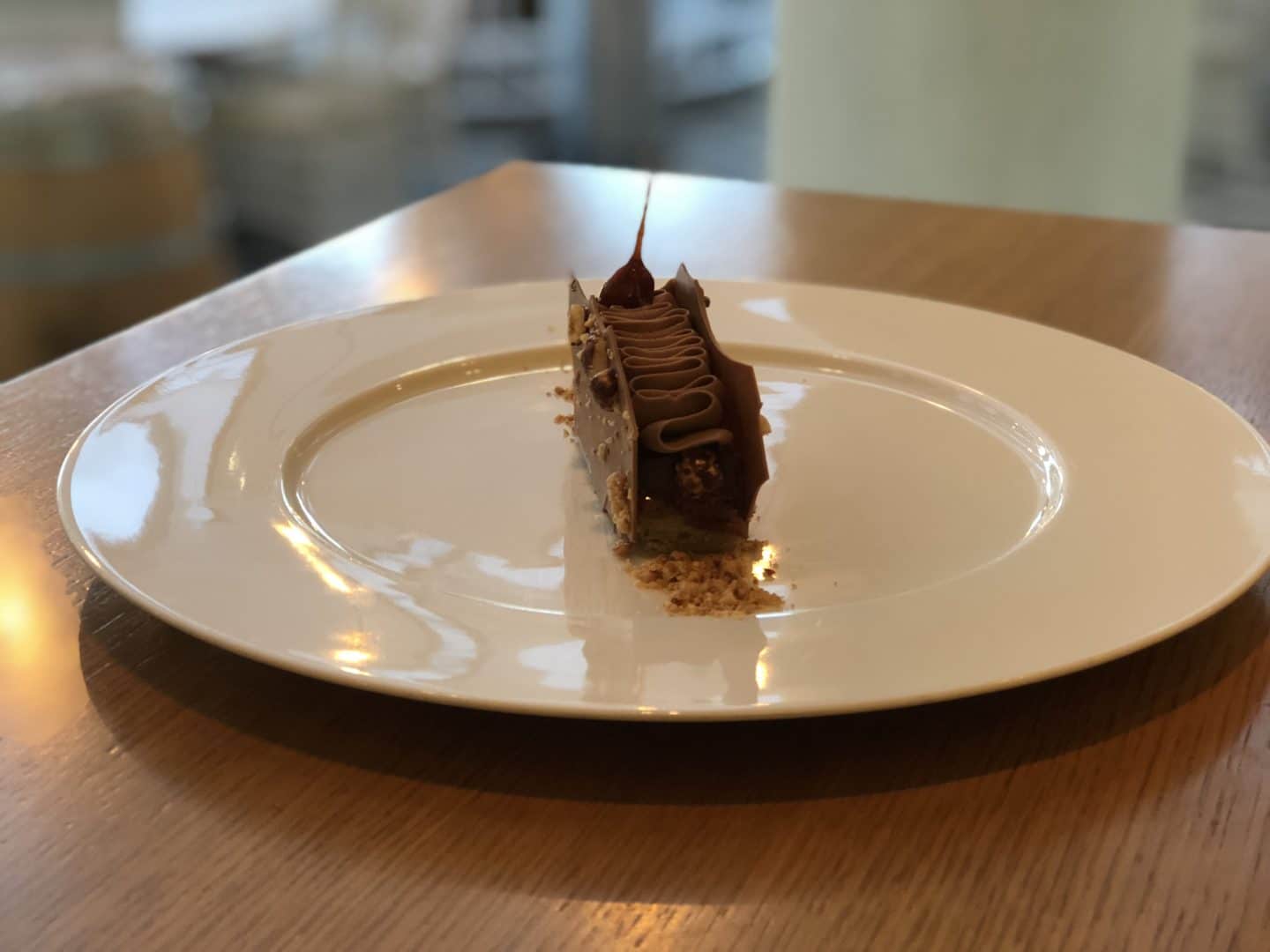 Whiehouse Restorāns chocolate dessert, Riga