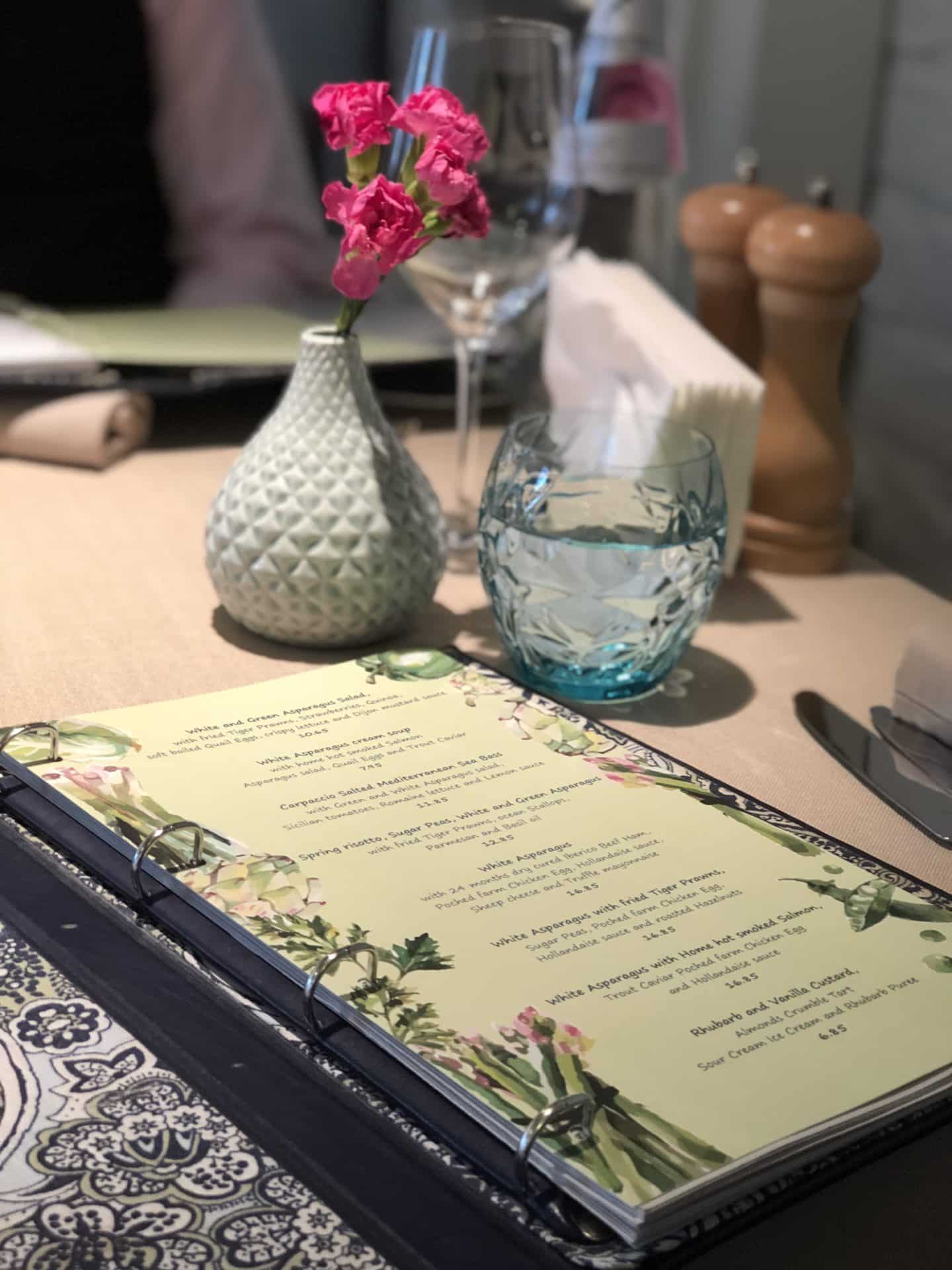 Riviera Restaurant menu, Riga