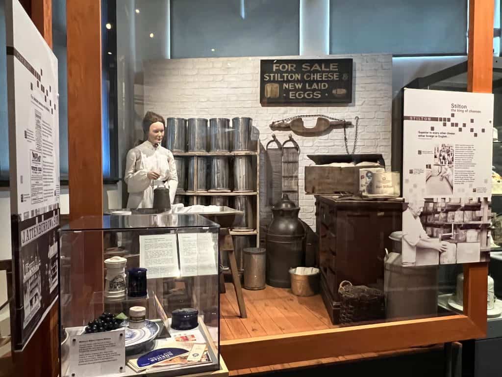 Stilton Cheese history at Carnegie Museum, Melton Mowbray