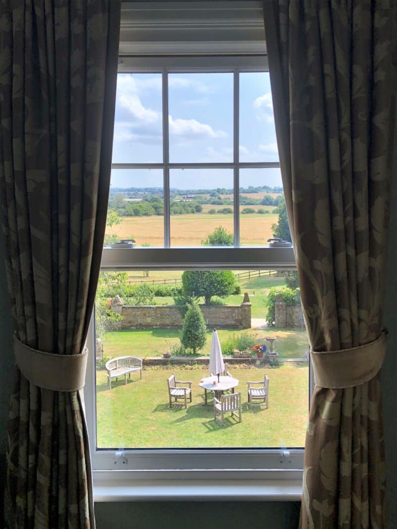 View from the window in the Colonel Pitt room 