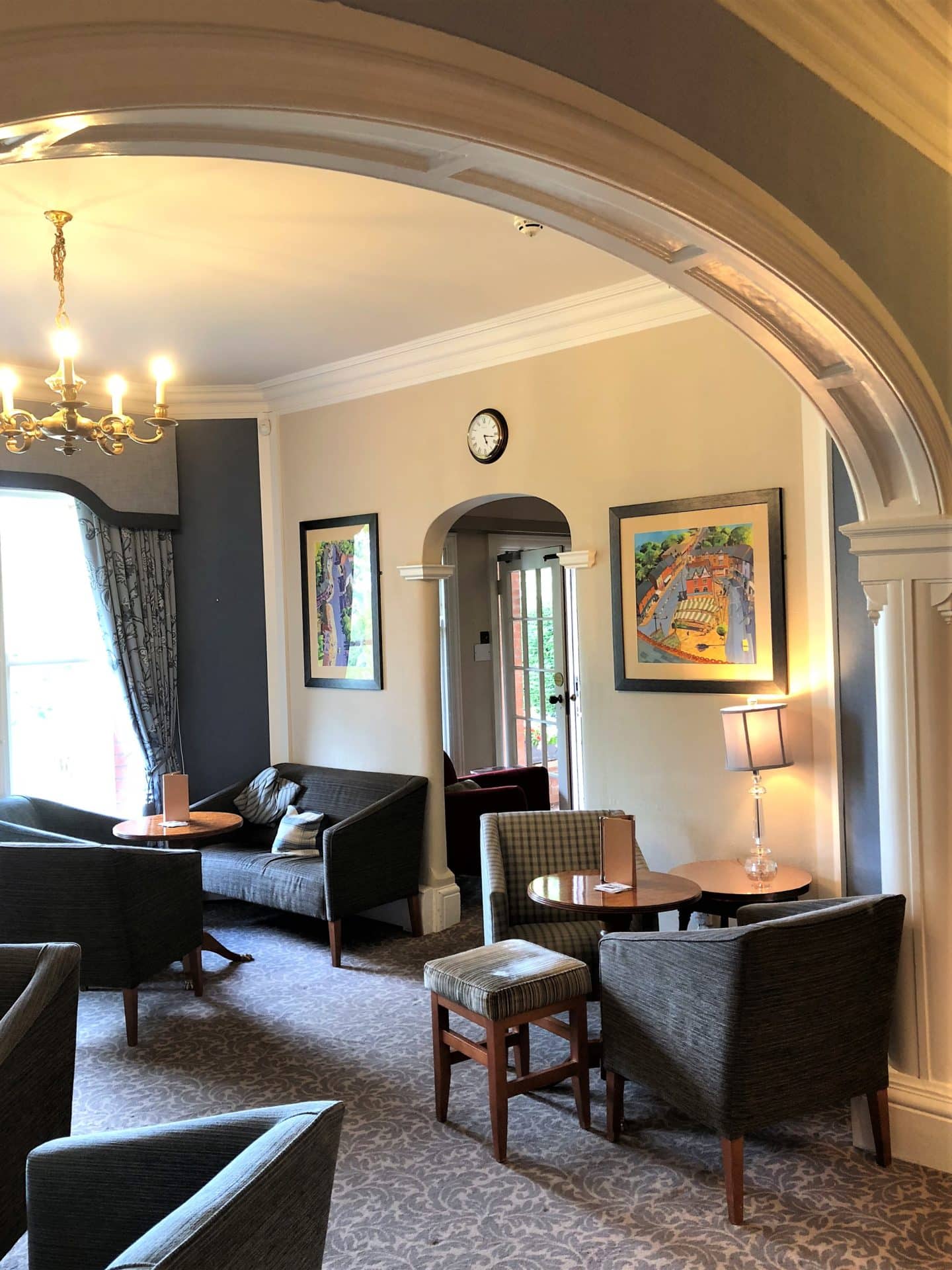 The bar at Sysonby Knoll Hotel