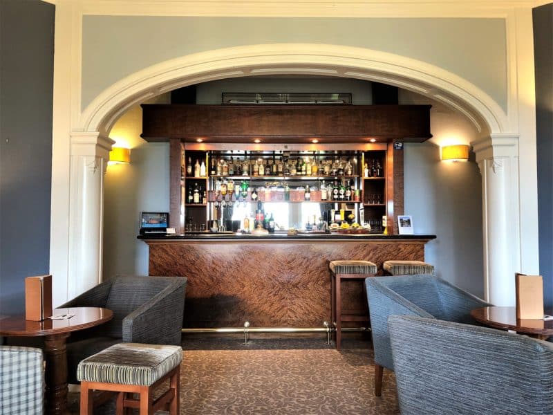 The bar at Sysonby Knoll Hotel