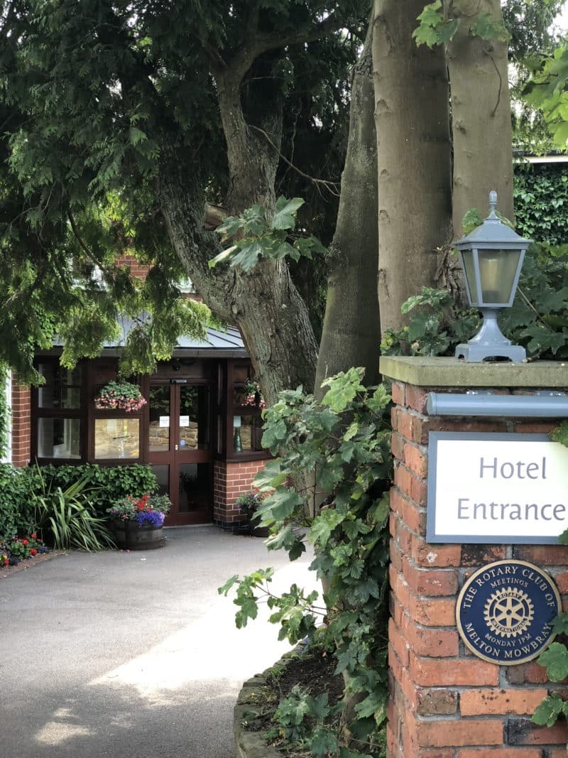 Entrance at Sysonby Knoll Hotel