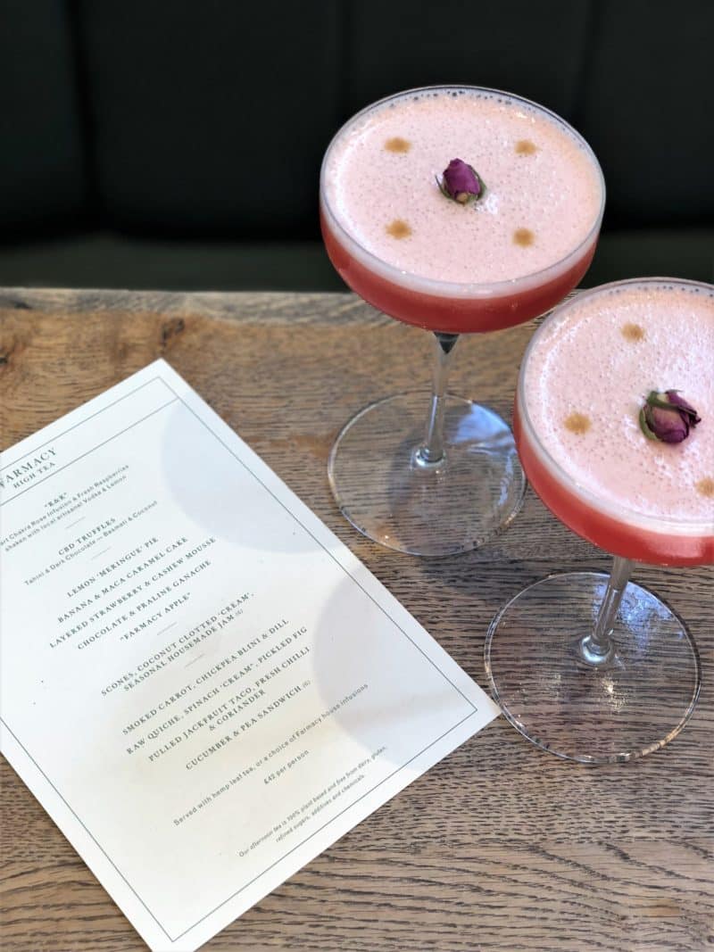 vPlant-based High Tea at Farmacy, Notting Hill