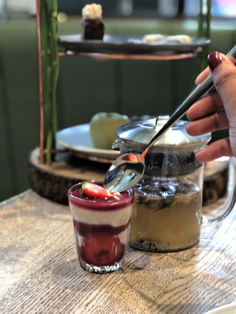 Plant-based High Tea at Farmacy, Notting Hill