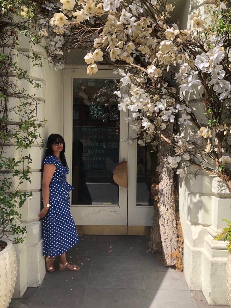 A plant-based high tea at Farmacy, Notting Hill, London