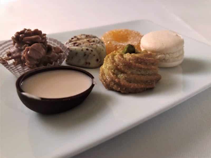 A selection of petits fours to end the meal