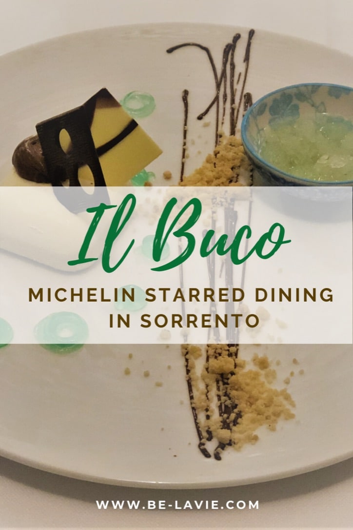 il Buco: Michelin starred dining in Sorrento
