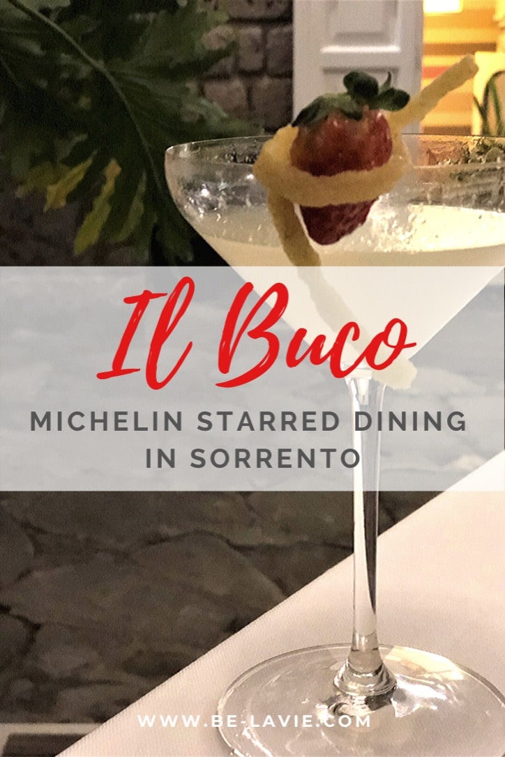 il Buco: Michelin starred dining in Sorrento