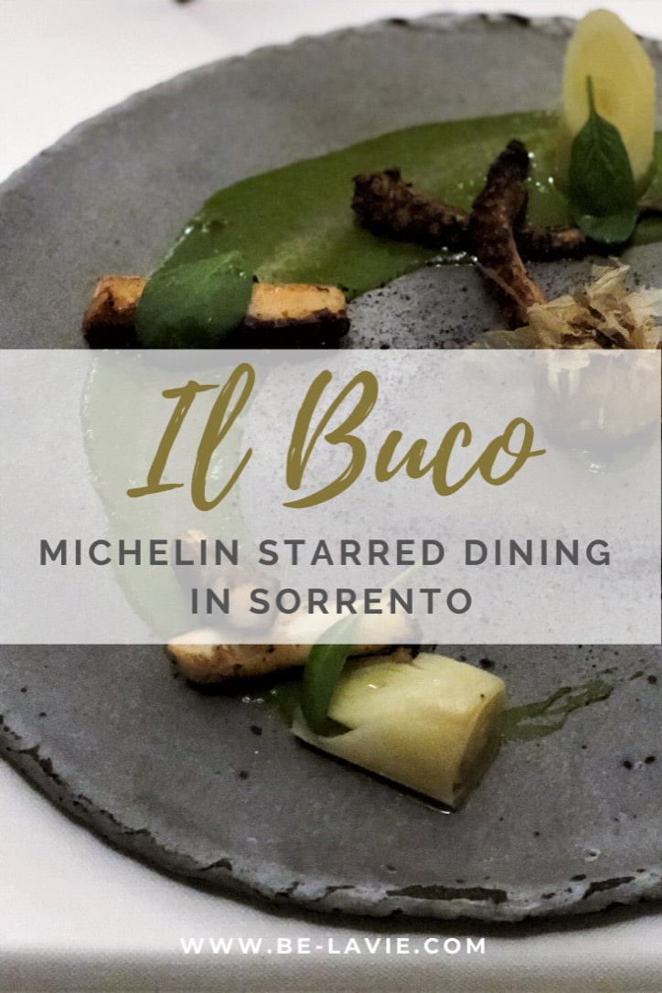 il Buco: Michelin starred dining in Sorrento