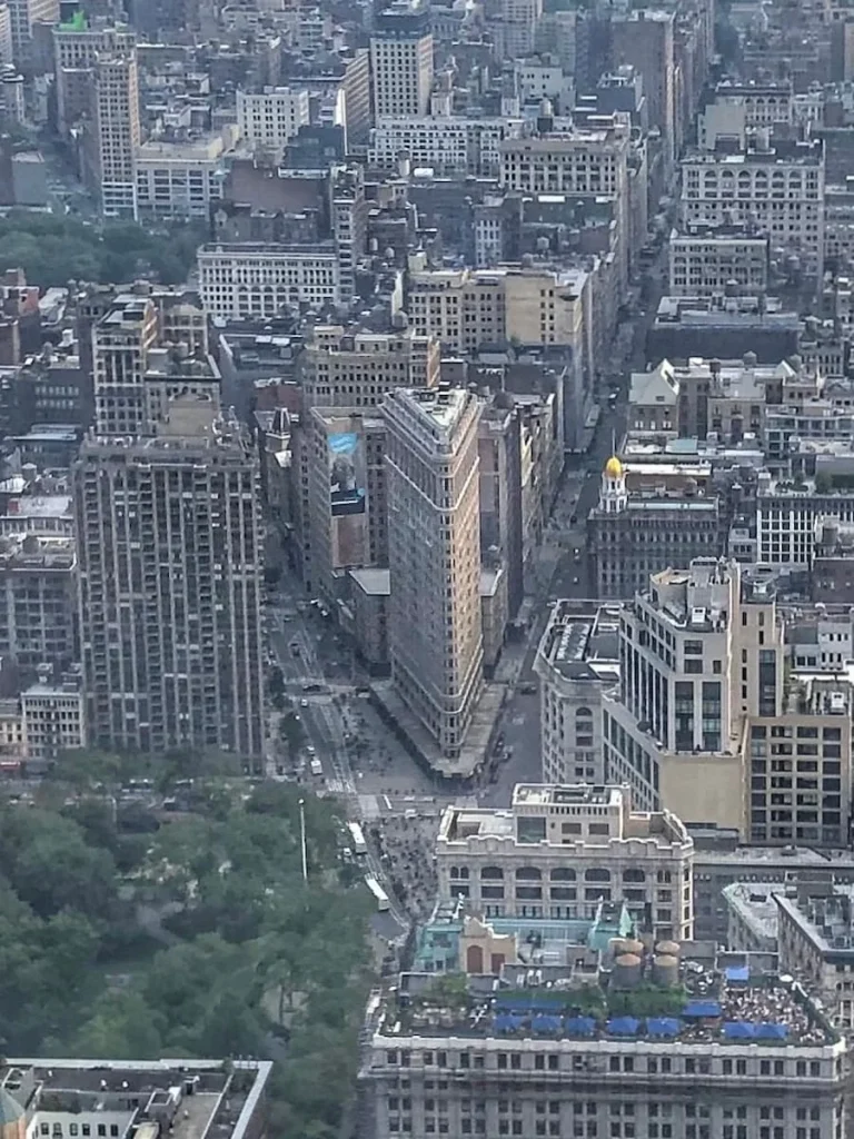 The Flatiron Building from the Empire State Building, NYC