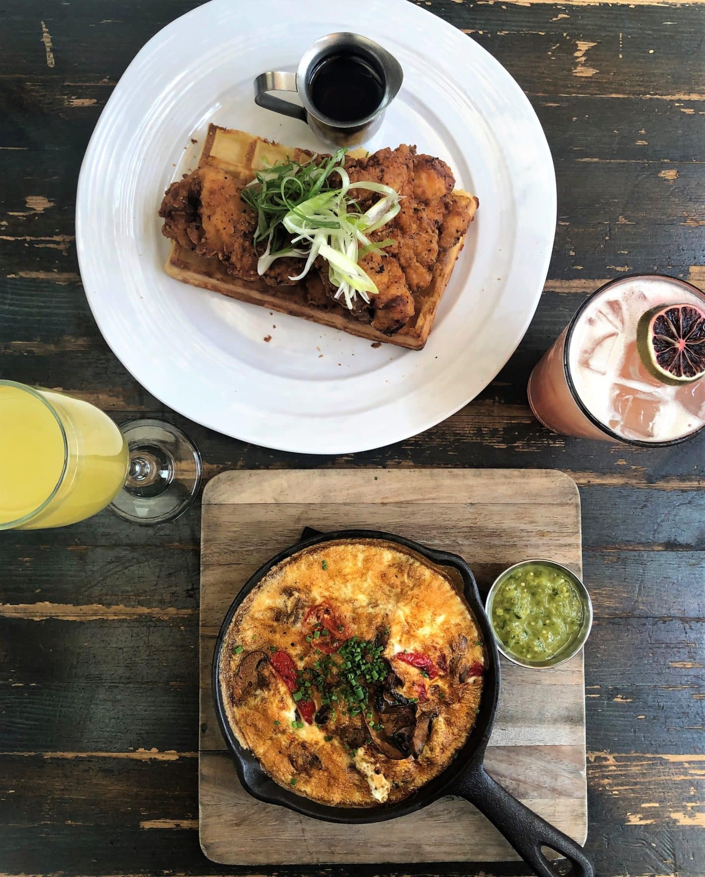 Brunch top lay at Hotel Chantelle, New York City