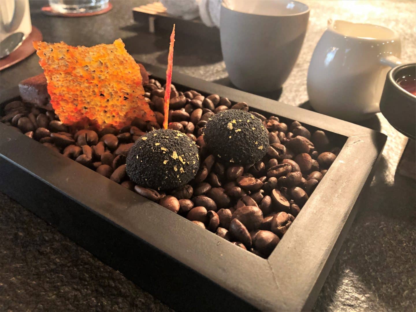 Coffee and a variety of artisan sweets at Noa Chef's Hall in Tallinn