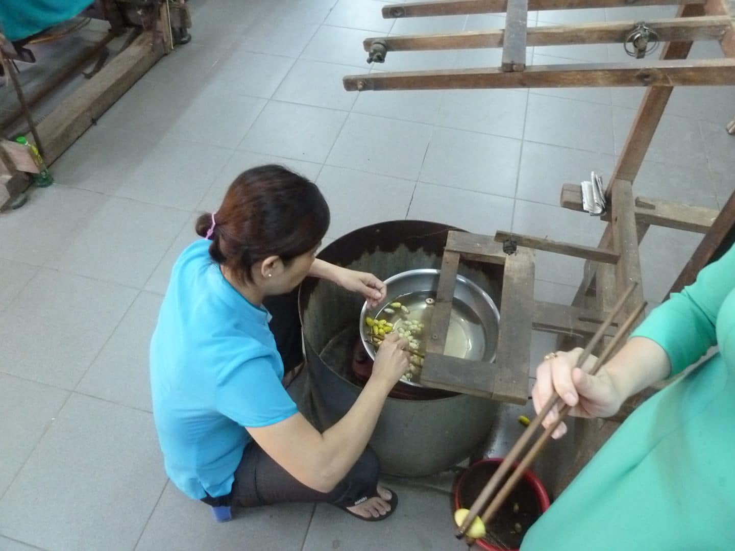 Making silk in Hoi An
