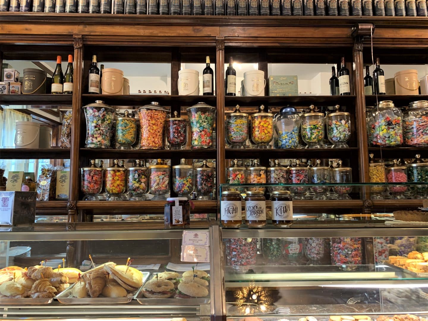 How to Spend a Day in Lucca, Tuscany Delicatessen counter in lucca