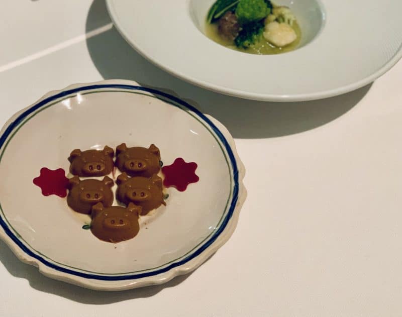 Plates of appetizers at Ora D'aria - vegetarian-friendly food in Florence