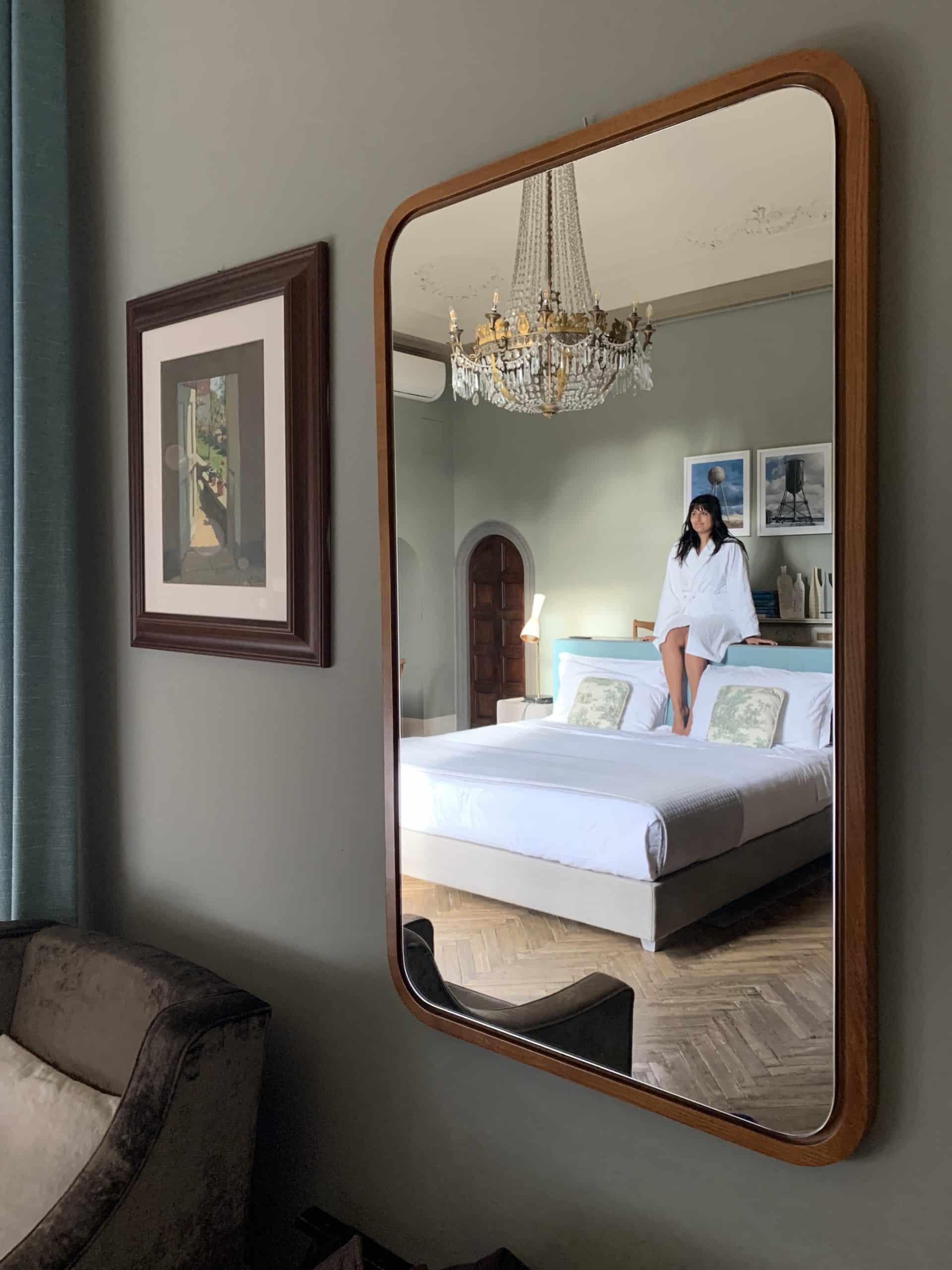 Bejal reflection in mirror