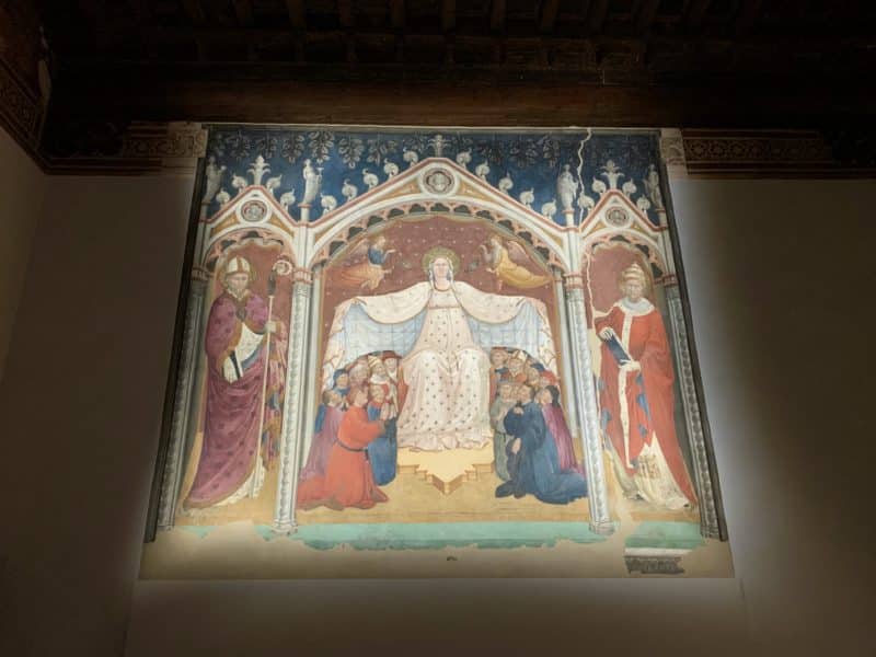 Palazzo della Fraternita del  Lalci frescos