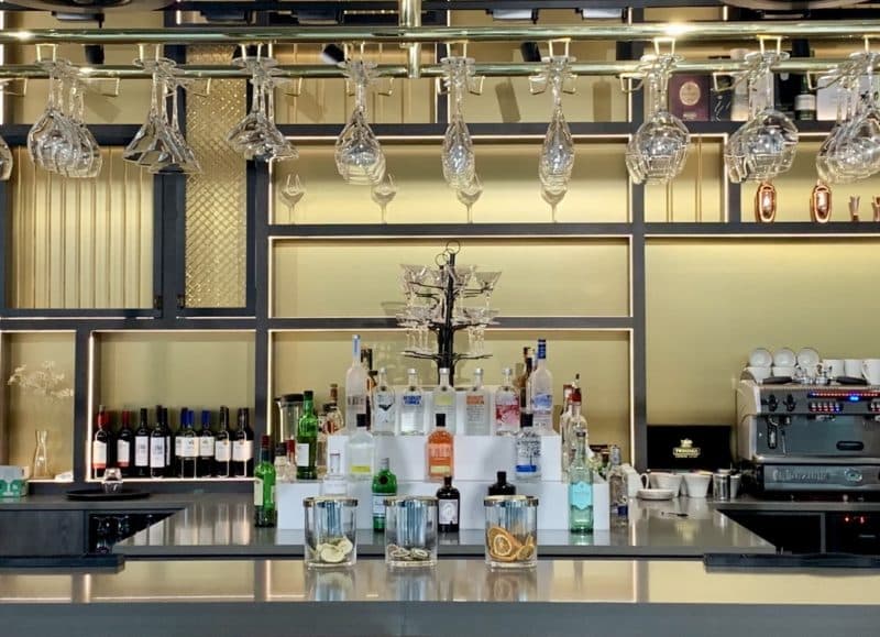 Dining at the NineB Bar & Restaurant