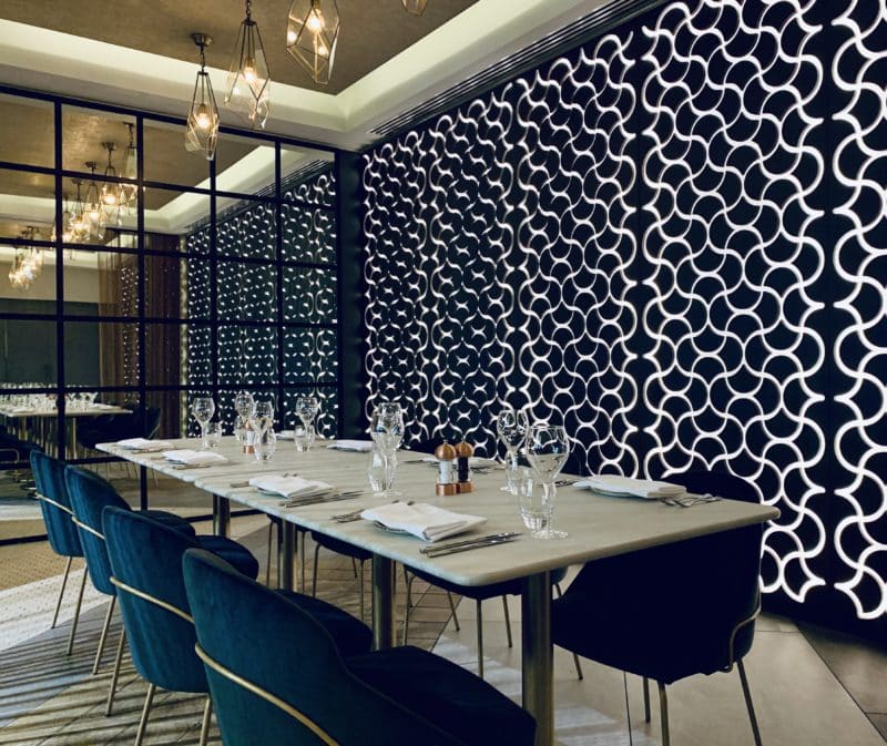 Dining at the NineB Bar & Restaurant