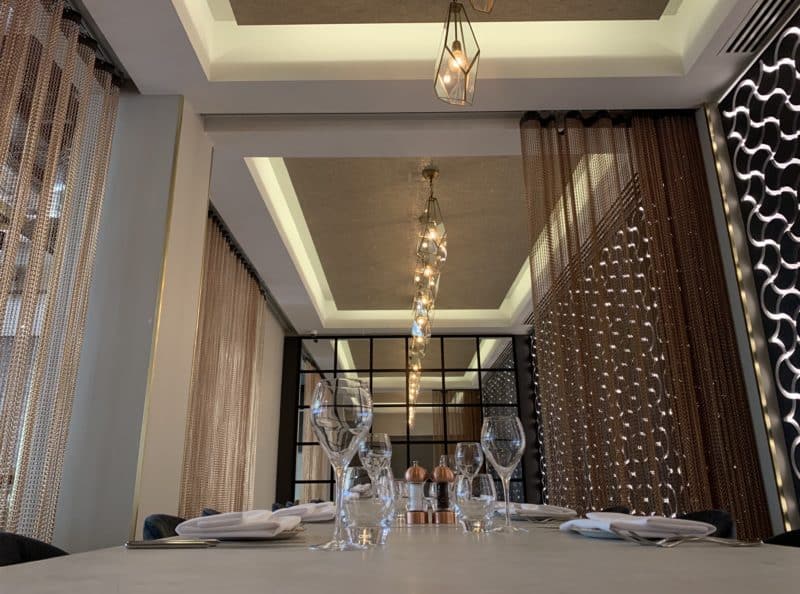 Dining at the NineB Bar & Restaurant