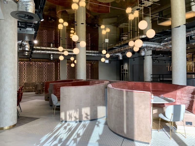 Dining at the NineB Bar & Restaurant