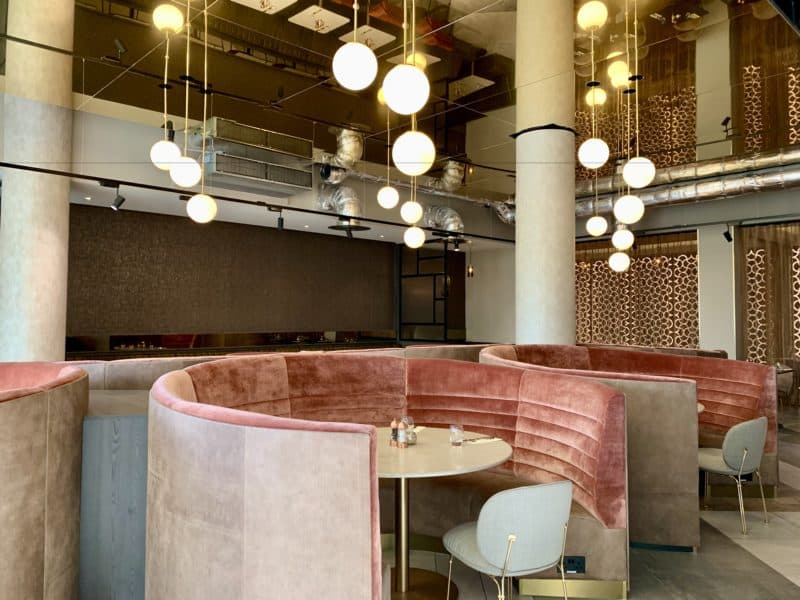 Dining at the NineB Bar & Restaurant