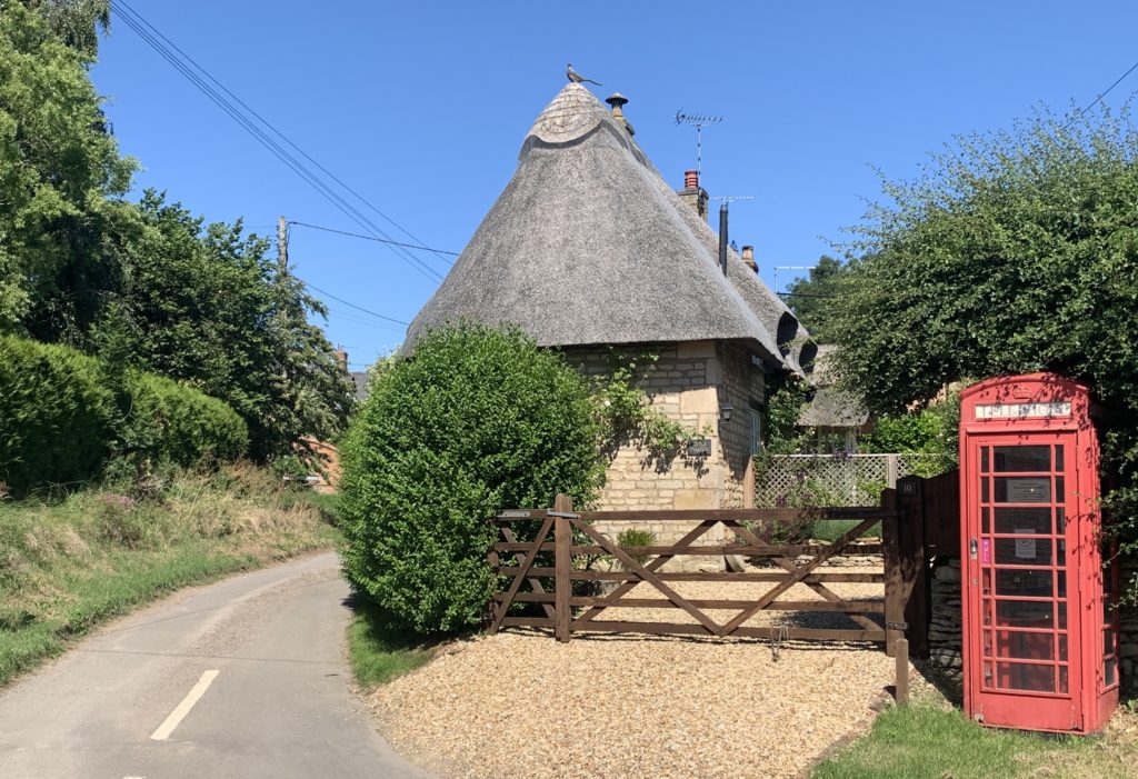 Red telephone box in Seaton