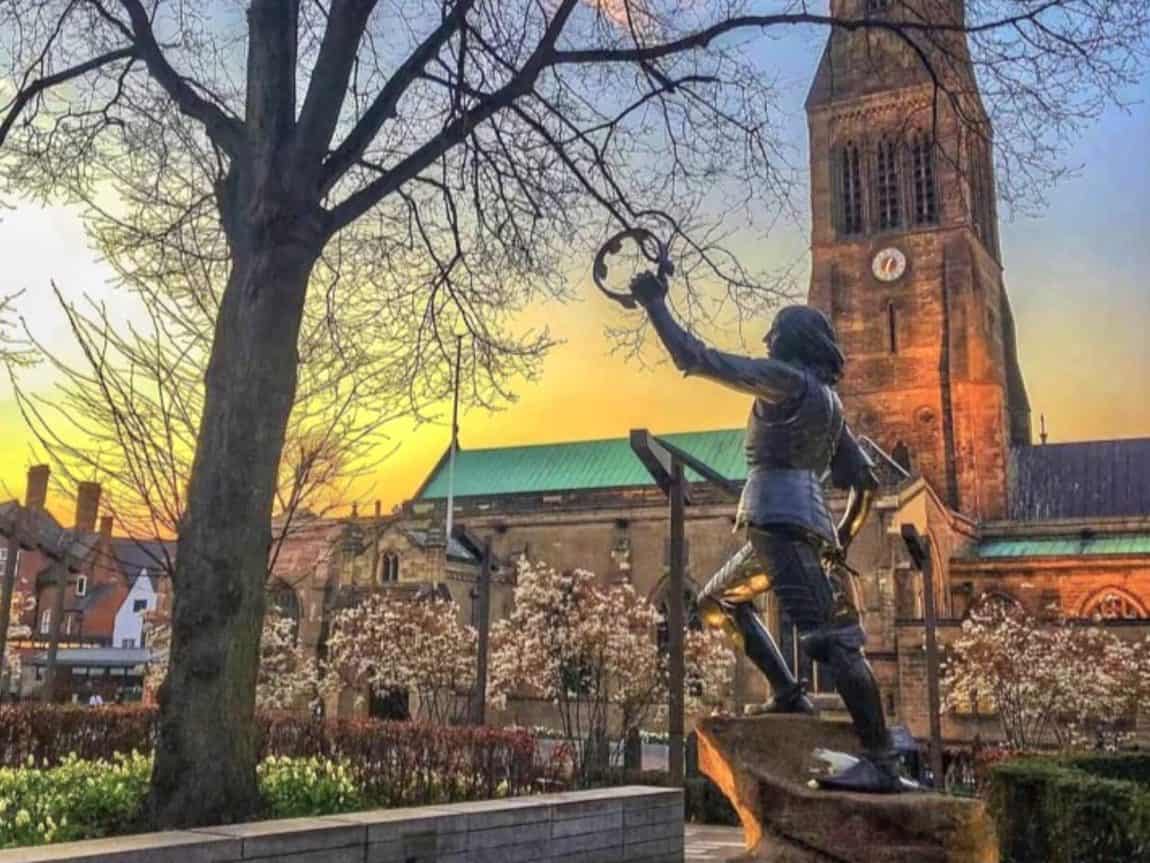 Leicester Cathedral with King Richard III