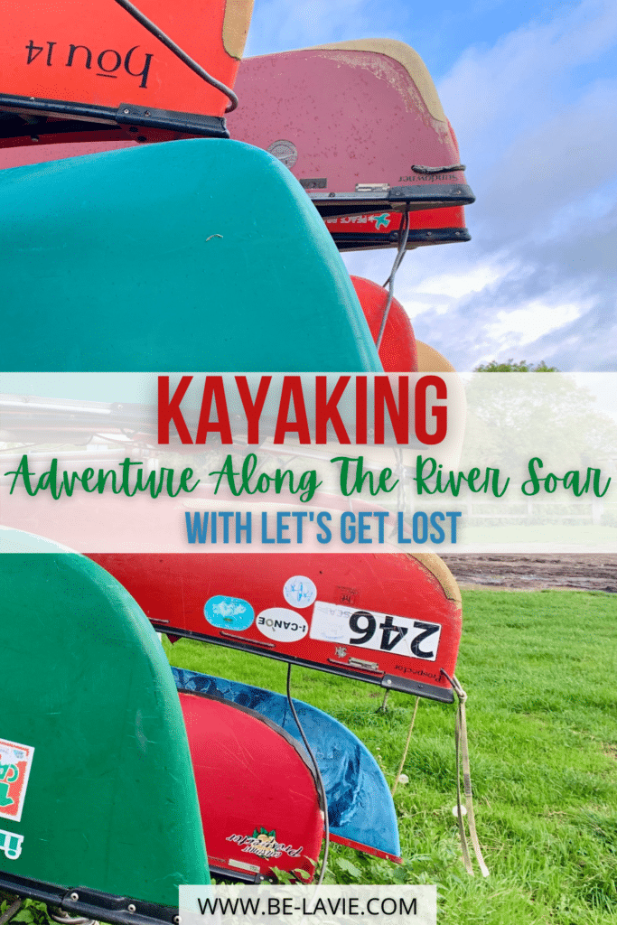 Kayaking along the River Soar, Leicestershire