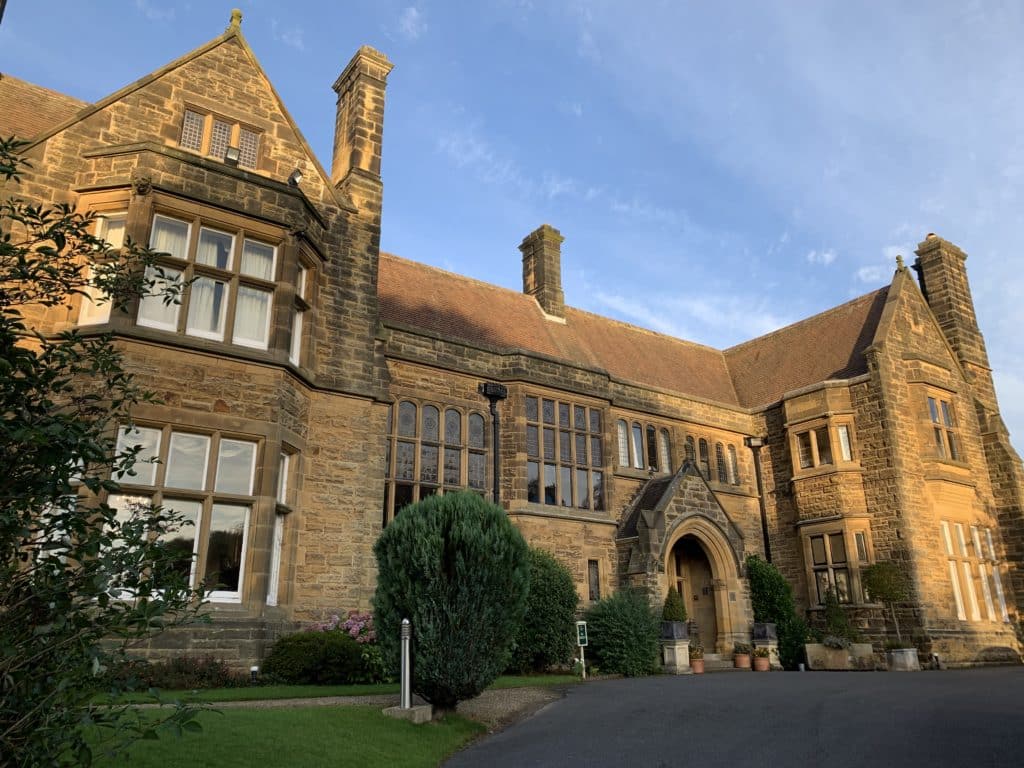 Wrea Head Hall Luxury Hotel, Scalby with its ornate manor house exterior