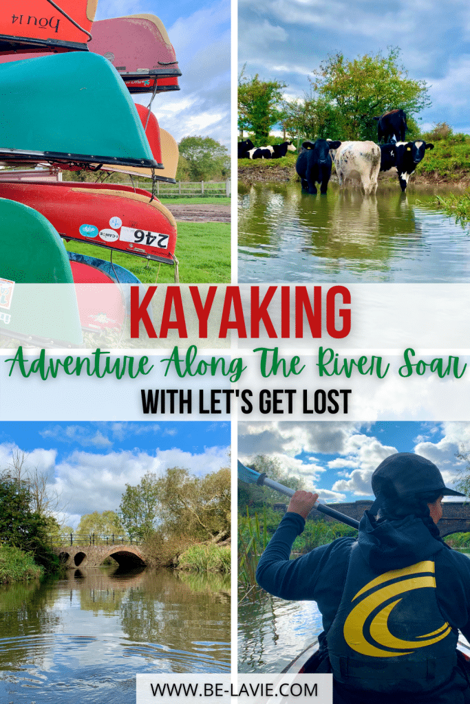 Kayaking along the River Soar, Leicestershire