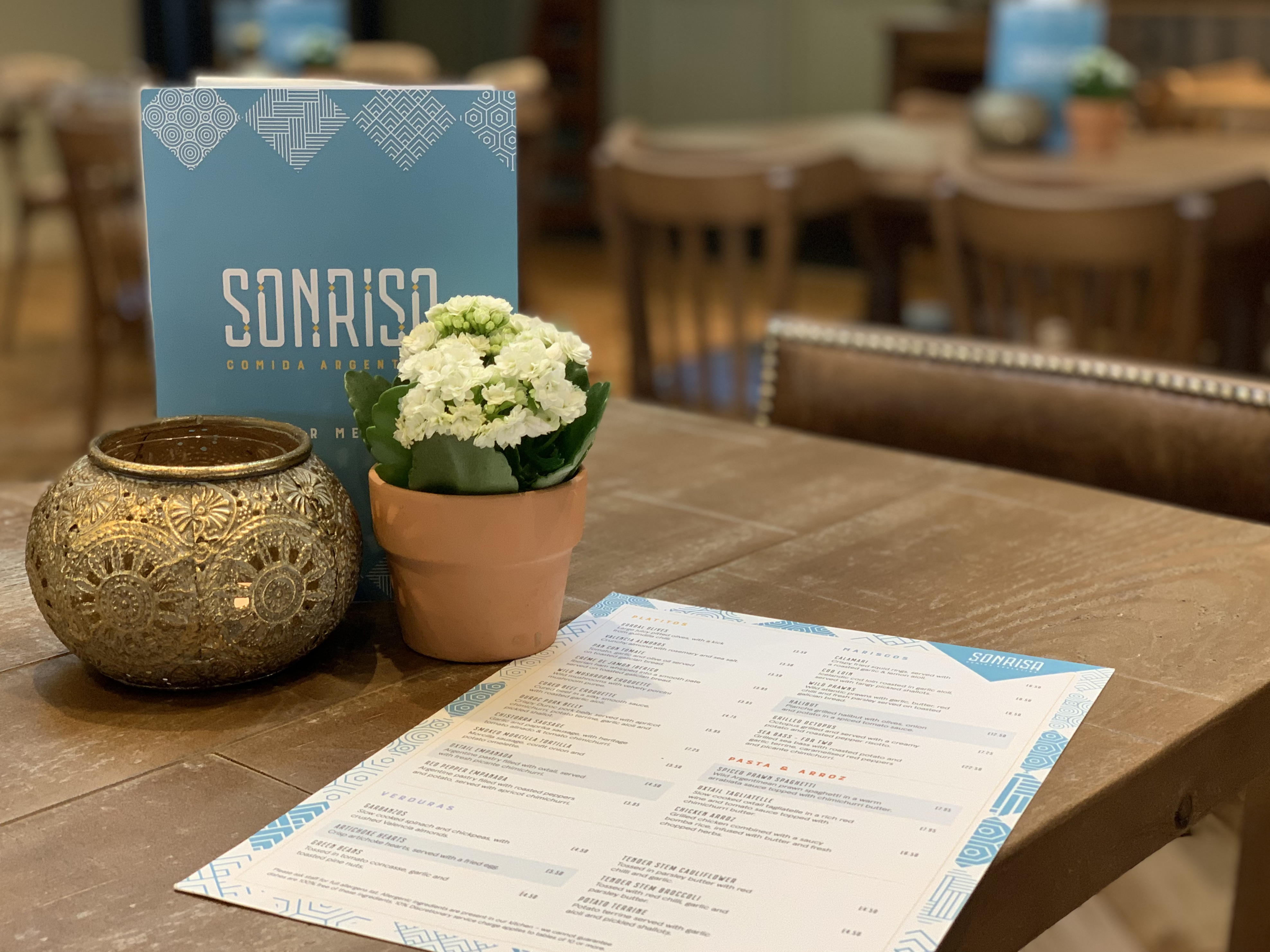 Sonrisa Menu